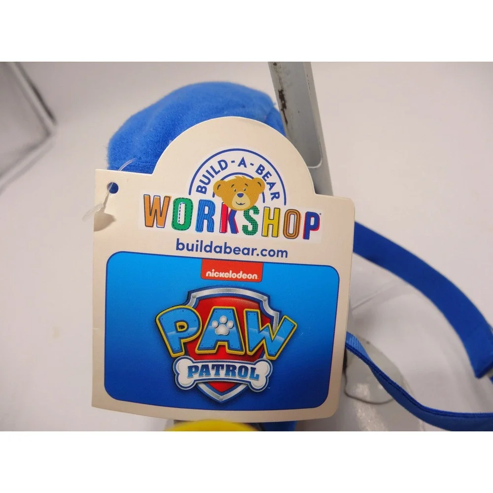 Build-A-Bear Paw Patrol Chase Pup Pack Plush Toy Accessory Blue New With Tags